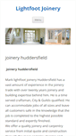 Mobile Screenshot of lightfootjoinery.co.uk